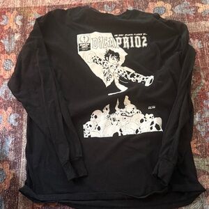 JID DICAPRIO 2 Black Graphic Long Sleeve Shirt